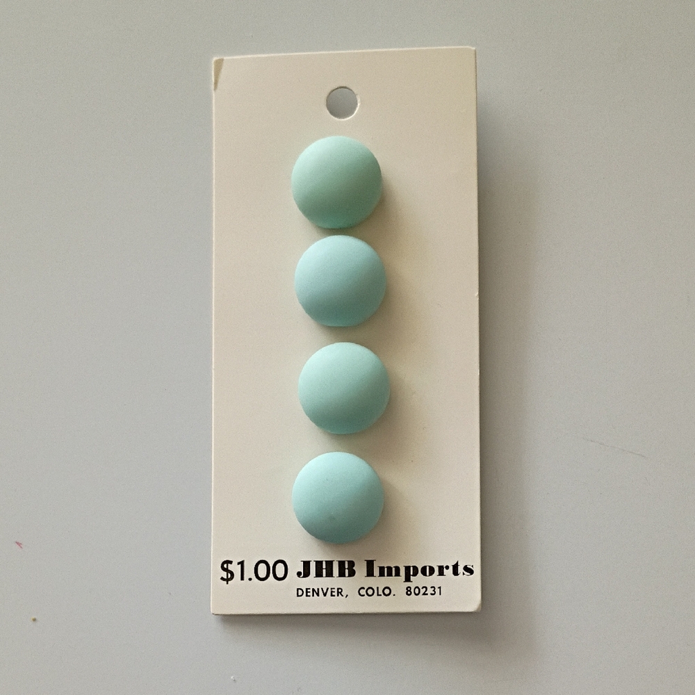 Vintage Buttons Robin Egg Color For Crafting Or Sewing Absolutely Beautiful